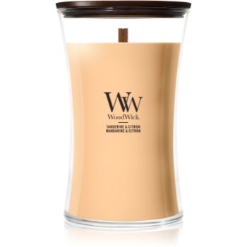 Cosmetice și accesorii, Woodwick Tangerine & Citron lumânare parfumată cu fitil din lemn - Sellmag.ro