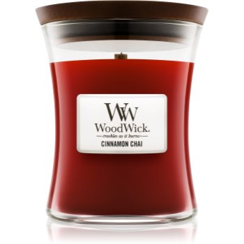 Woodwick Cinnamon Chai lumânare parfumată cu fitil din lemn notino.ro Parfumuri