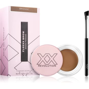 XX by Revolution FLEXX BROW gel de sprancene de lungă durată cu pensula