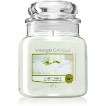 Yankee Candle Fluffy Towels lumanari parfumate 411 g Clasic mediu
