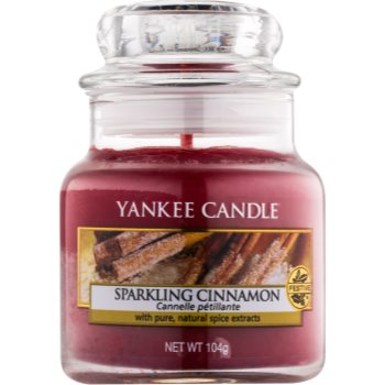 Yankee Candle Sparkling Cinnamon lumanari parfumate 104 g Clasic mini