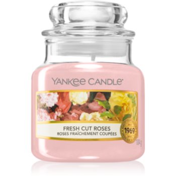 Yankee Candle Fresh Cut Roses lumanari parfumate 104 g Clasic mini