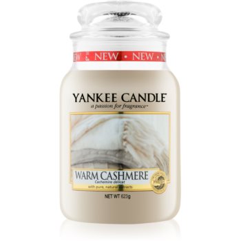 Yankee Candle Warm Cashmere lumânare parfumată Clasic mare Candle imagine noua