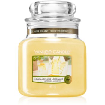 Yankee Candle Homemade Herb Lemonade lumânare parfumată Clasic mediu