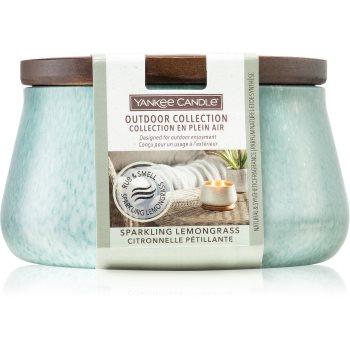 Yankee Candle Outdoor Collection Sparkling Lemongrass lumânare parfumată Outdoor Candle imagine noua