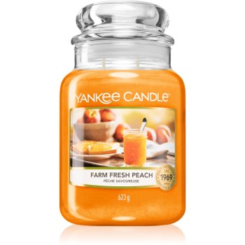 Yankee Candle Farm Fresh Peach lumânare parfumată notino.ro imagine noua