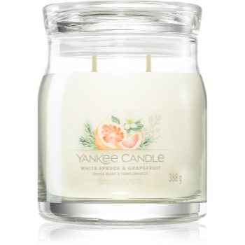 Yankee Candle White Spruce & Grapefruit lumânare parfumată