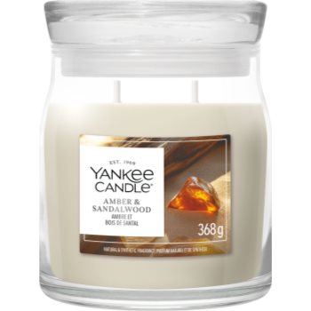 Yankee Candle Amber & Sandalwood lumânare parfumată