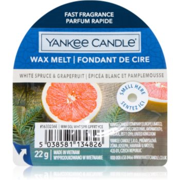 Yankee Candle White Spruce & Grapefruit ceară pentru aromatizator