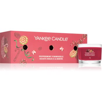 Yankee candle peppermint pinwheels set cadou de crăciun