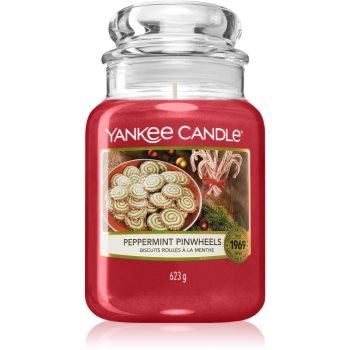 Yankee Candle Peppermint Pinwheels lumânare parfumată Candle imagine noua