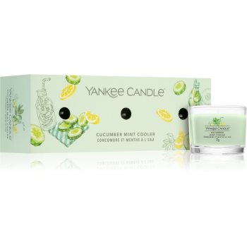 Yankee candle cucumber mint cooler set cadou