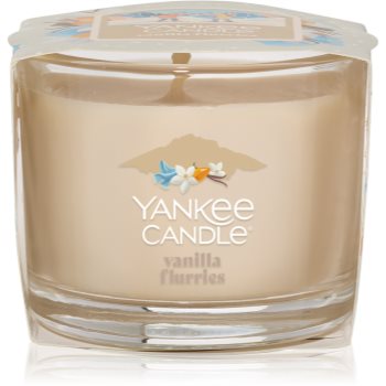 Yankee Candle Vanilla Flurries lumânare votiv glass
