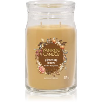 Yankee Candle Glistening Leaves lumânare parfumată Signature