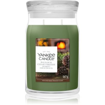Yankee Candle Balsam & Cedar Fireside lumânare parfumată