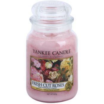 Yankee Candle Fresh Cut Roses lumanari parfumate 623 g Clasic mare