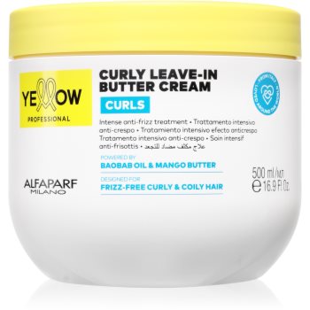 Yellow Professional Curls Curly Leave-in Cream crema leave-in pentru păr creț