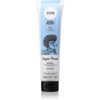 Yope Daily Heroes Fresh Conditioner Fresh Grass conditioner pentru volum pentru par gras