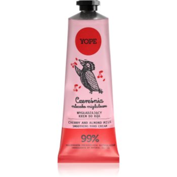 Yope Cherry & Almond Milk cremă naturală de mâini