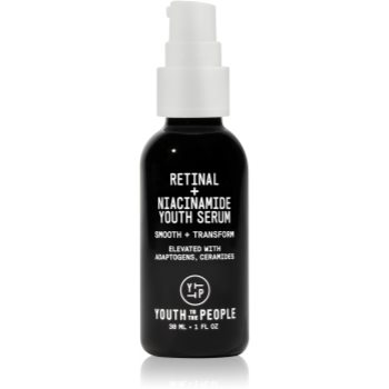 Youth To The People Youth Retinal + Niacinamide Serum ser de noapte împotriva îmbătrânirii pielii