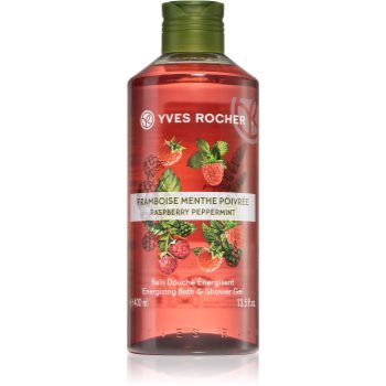 Yves rocher raspberry & mint gel de duș energizant
