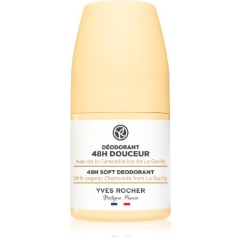Yves Rocher 48 H Soft Deodorant roll-on pentru piele neteda si delicata