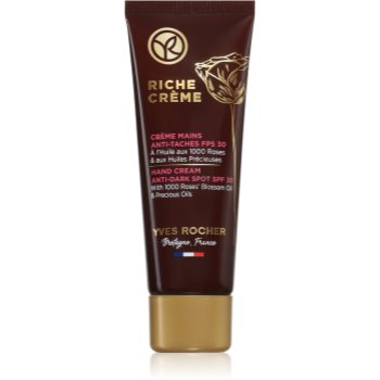 Yves Rocher Riche Créme crema de maini impotriva petelor pigmentate SPF 30