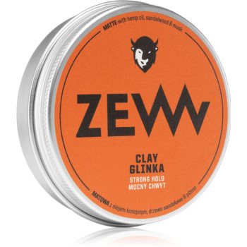 Zew For Men Hemp Matte Clay gel pentru aranjarea parului cu ulei de canepa notino.ro