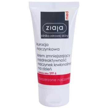 Ziaja Med Capillary Care crema hidratanta delicata pentru piele sensibila si predispusa la roseata SPF 6