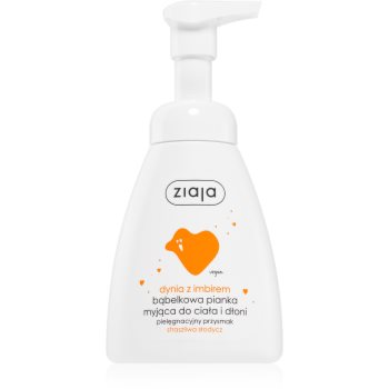 Ziaja Pumpking with Ginger sapun spumant pentru maini si corp image10