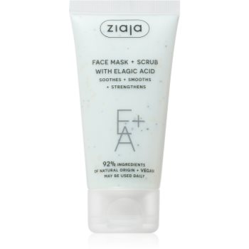 Ziaja Face Mask + Scrub with Elagic Acid masca exfolianta