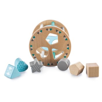 Zopa Wooden Jigsaw jucărie interactivă cu piese care se pot insera din lemn - 1 | YEO