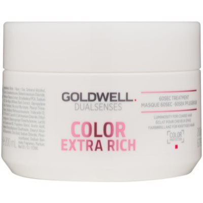Goldwell Dualsenses Color Extra Rich máscara regeneradora para cabelo áspero e colorido