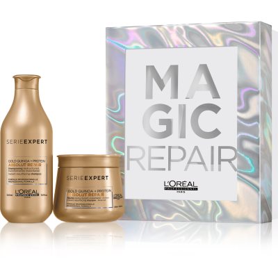 L’Oréal Professionnel Serie Expert Absolut Repair Gold Quinoa + Protein coffret I. (para cabelo muito danificado)