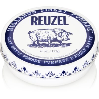 Reuzel Hollands Finest Pomade Clay lama modeladora  com efeito matificante