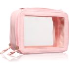 Transparente Make-up-Pinseltasche Aus PU-Leder - Klein, Kompakt Mit Reißverschluss Für Reise & Alltag