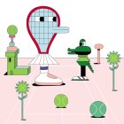 Lacoste Eau de Lacoste Pour Elle Sparkling x Jeremyville