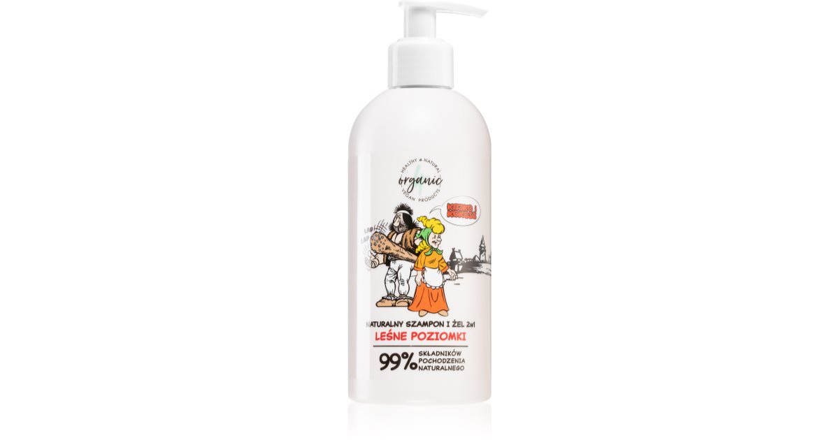 Kajko & Kokosz Wild Strawberries Shampoo und Waschgel 2in1 für