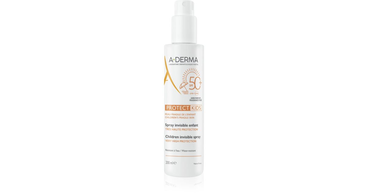 A-Derma Protect Kids Children Invisible Spray sunscreen lotion spray ...