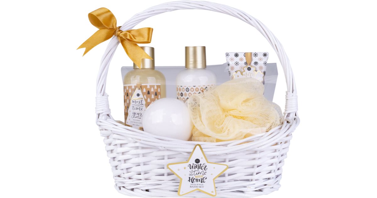 Set regalo bomba da bagno e crema mani con confezione bianca