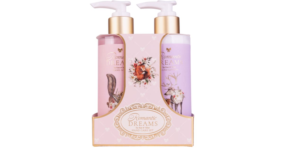 Rose Velvet Tea Accentra Romantic Dreams Tea Rose & Velvet подаръчен комплект (за ръце ...