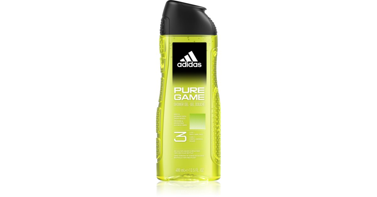 Adidas Pure Game Shower Gel for Face Body and Hair 3 in 1 notino.ie