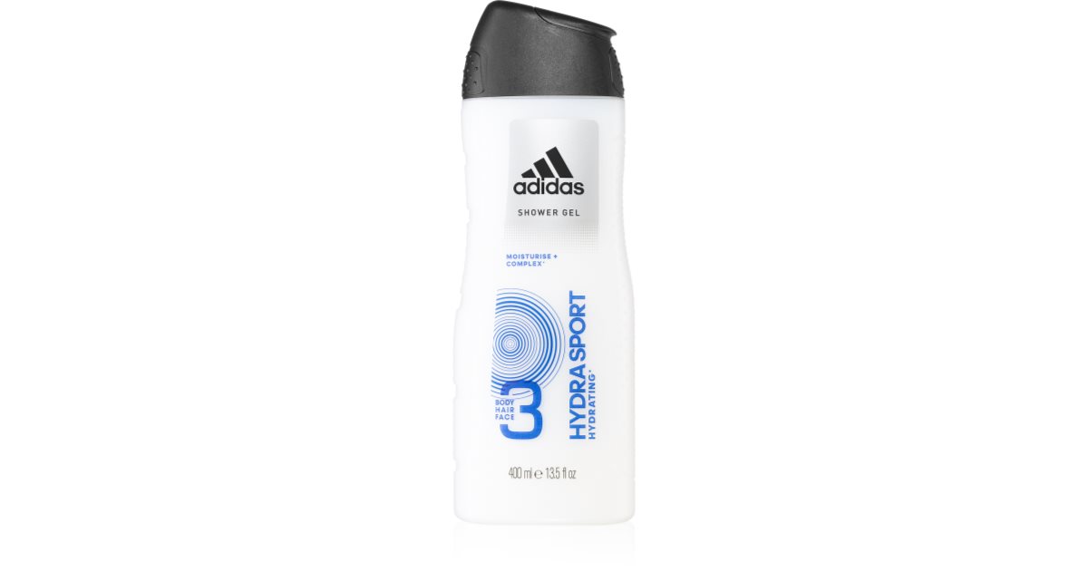 Adidas Hydra Sport Shower Gel for Face Body and Hair 3 in 1 notino.ie