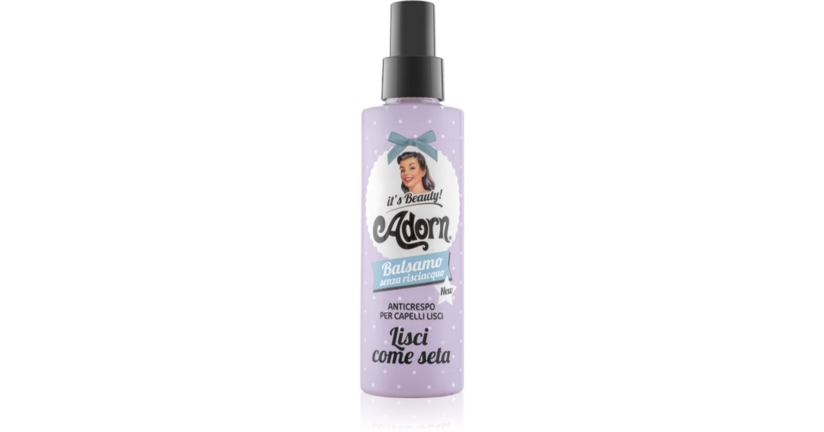 Adorn balsamo anticrespo spray régénérant pour cheveux fragiles sans