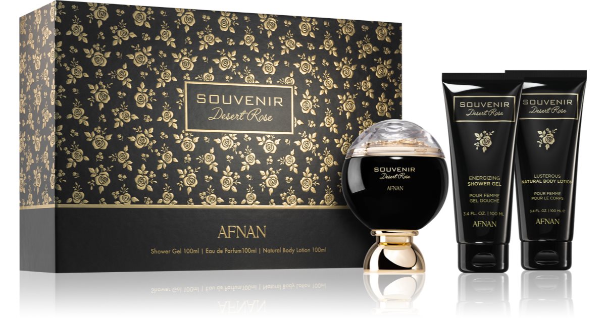 Afnan Souvenir Desert Rose gift set for women notino.co.uk