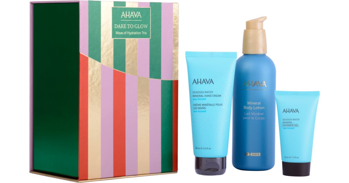 AHAVA Dare to Glow Wave of Hydration Trio lote de regalo para el cuerpo ...