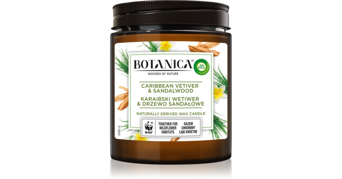 Air Wick Botanica Caribbean Vetiver & Sandalwood Duftkerze