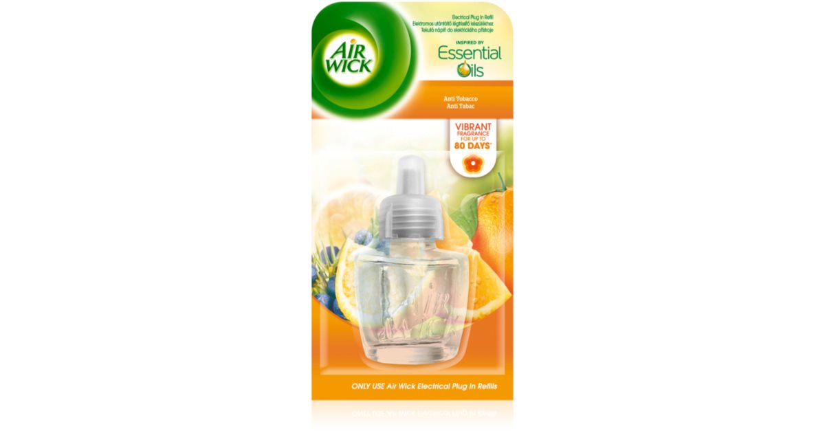 air wick anti tobacco Air Wick Essential Oils Anti Tobacco Electric Air Freshener 19 ml Refill