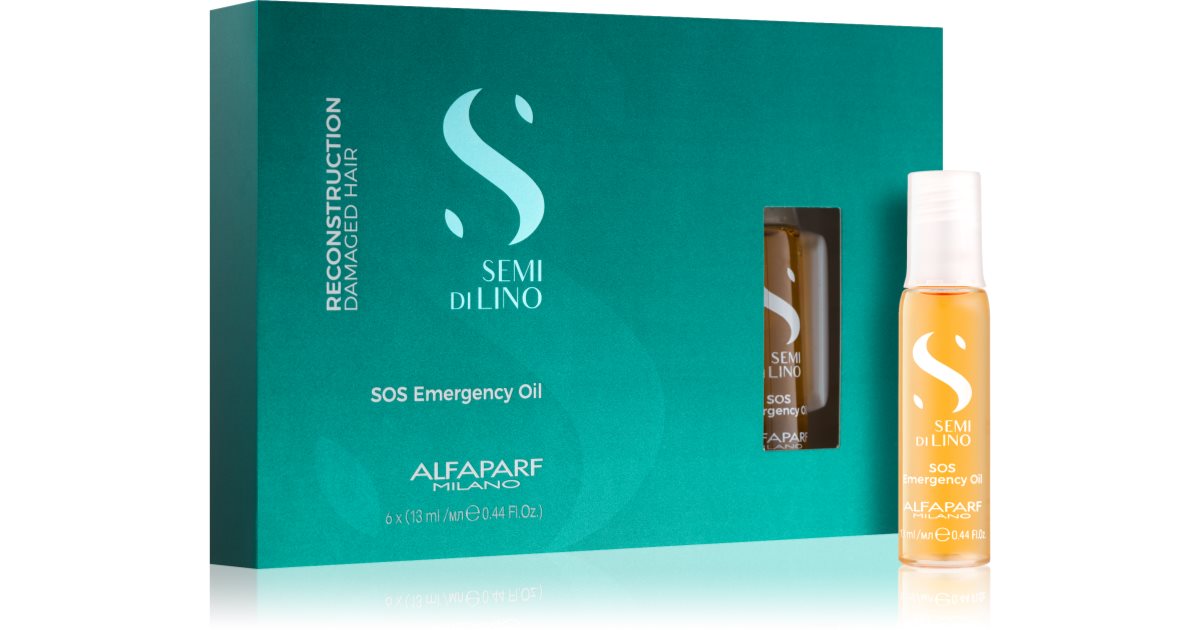 Alfaparf Milano Semi di Lino Reconstruction SOS Emergency Oil