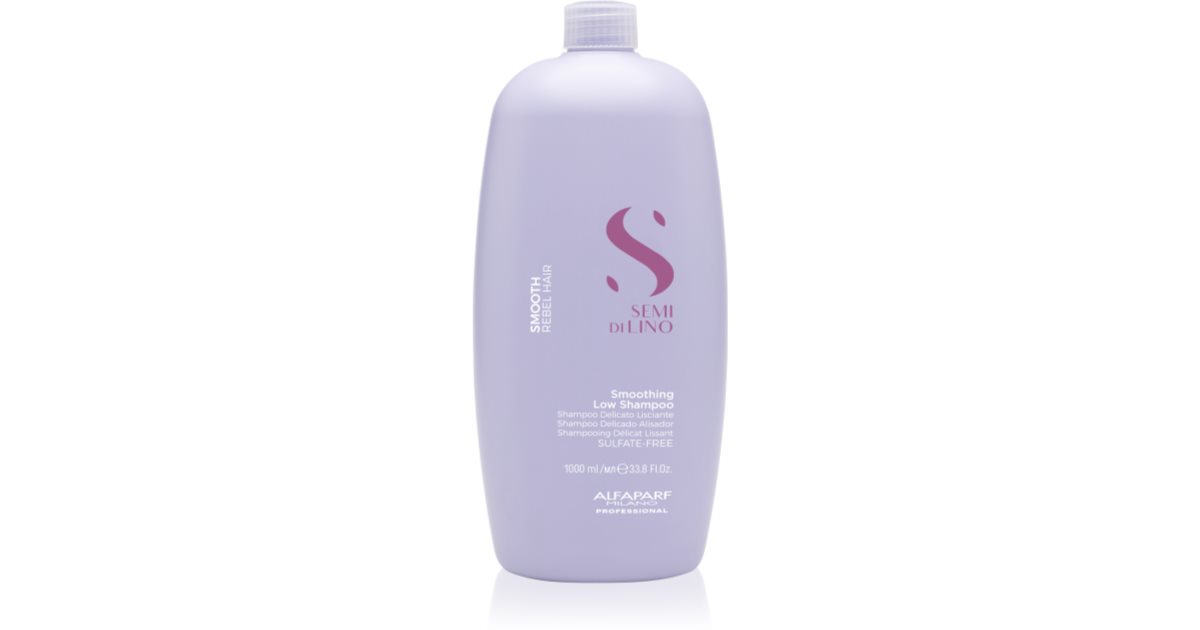 Kit Alfaparf Semi di Lino Smoothing per capelli crespi - shampoo + maschera